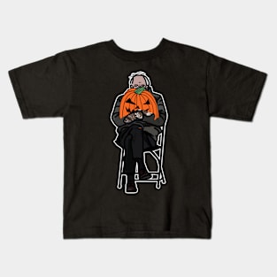 Bernie Sanders with spooky Halloween Pumpkin Kids T-Shirt